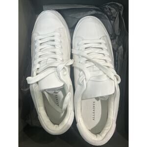 AllSaints Women’s White Leather Platform Sneakers – NEW w/ BOX – US 8 / EU 39